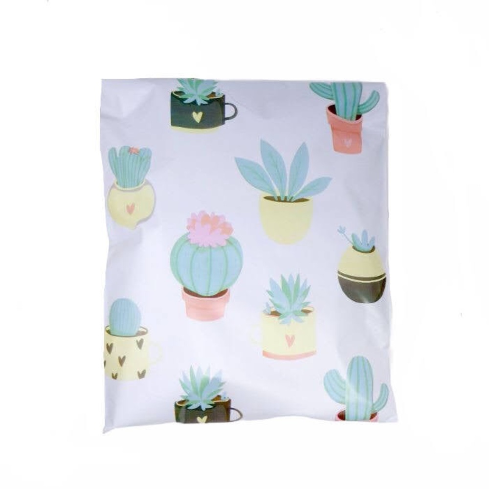 50 Poly Mailer Succulents 10X13 in.